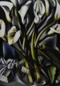 After Tamara de Lempicka (1898-1980, Polish), poster print, 'Les Arums', framed, measuring 70cm x