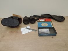 A collection of Military items including Enfield Rifle spare part, Oil Seperator Valve Adjusting