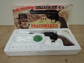 A Blank Fire Single Action Army .45 Peacemaker 1873 Model, in original box, Purchaser must be over