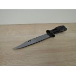 A British Knife Bayonet for the SA80 (L85A1) Rifle 1985, no scabbard, blade length 18cm, overall