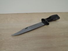A British Knife Bayonet for the SA80 (L85A1) Rifle 1985, no scabbard, blade length 18cm, overall