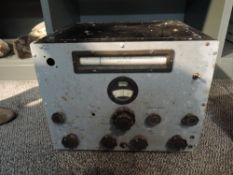 A 1940's WWII period Marconi CR100 B28 Admiralty Valve Radio Receiver, heavy item, courier only