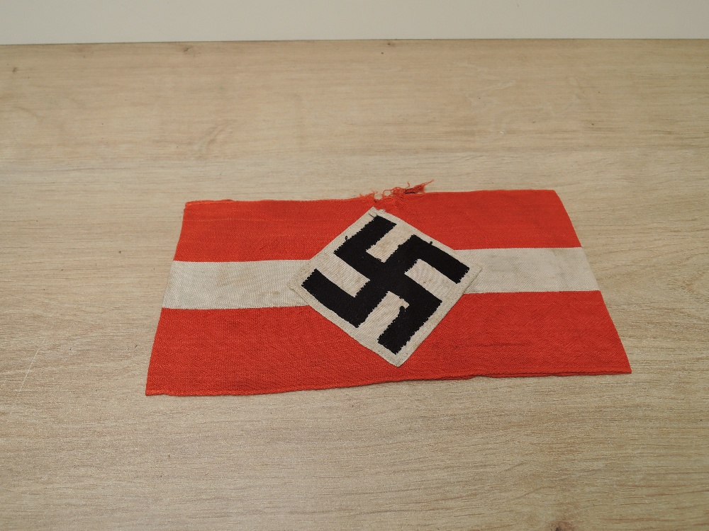 A German WWII period Hitler Youth Swastika Armband