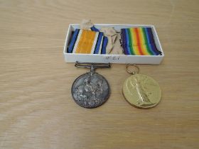 A WWI Medal Pair to 22491 PTE.T.S.HILTON,R.A.M.C, War & Victory, both with ribbons present