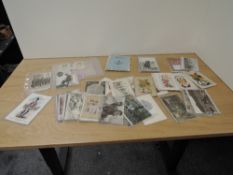 A collection of Military Postcards including early WWI period, real photo, good silks seen