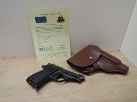 A Italian Pietro Beretta .22 Semi Automatic Deactivated Pistol, Serial Number M53381, PB made in