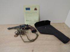 A USA Smith & Wesson .38 Deactivated Revolver, Serial Number 807890, marked on pistol with