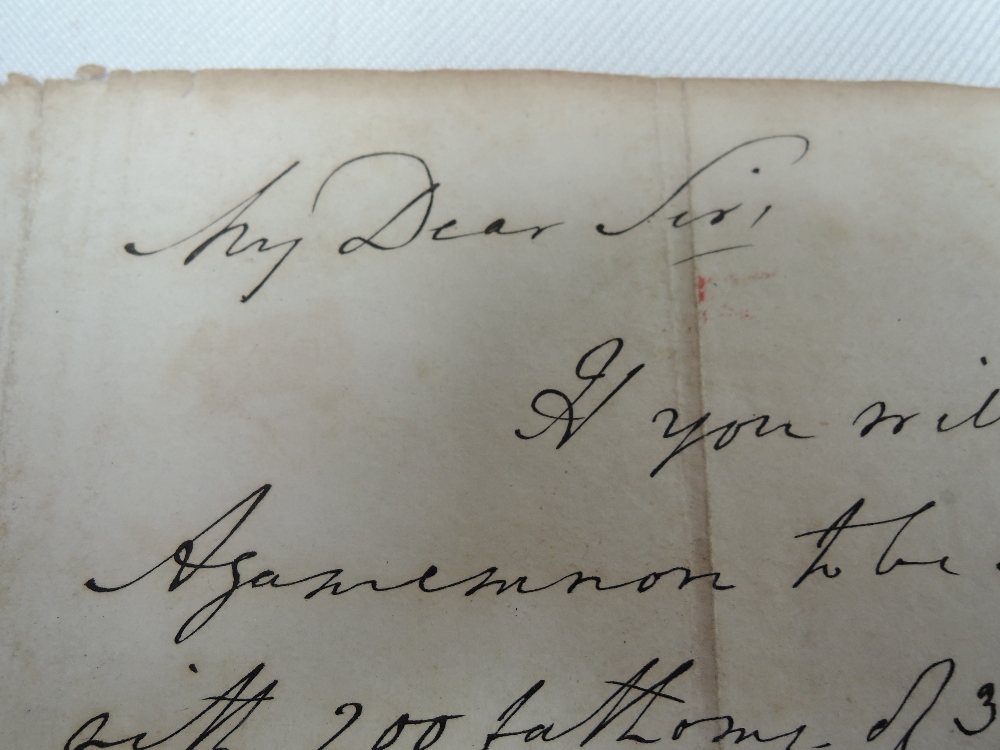 A Letter signed by Horatio Nelson (1758-1805), the letter is to a Commodore ordering (HMS) Agamemnon - Image 6 of 10