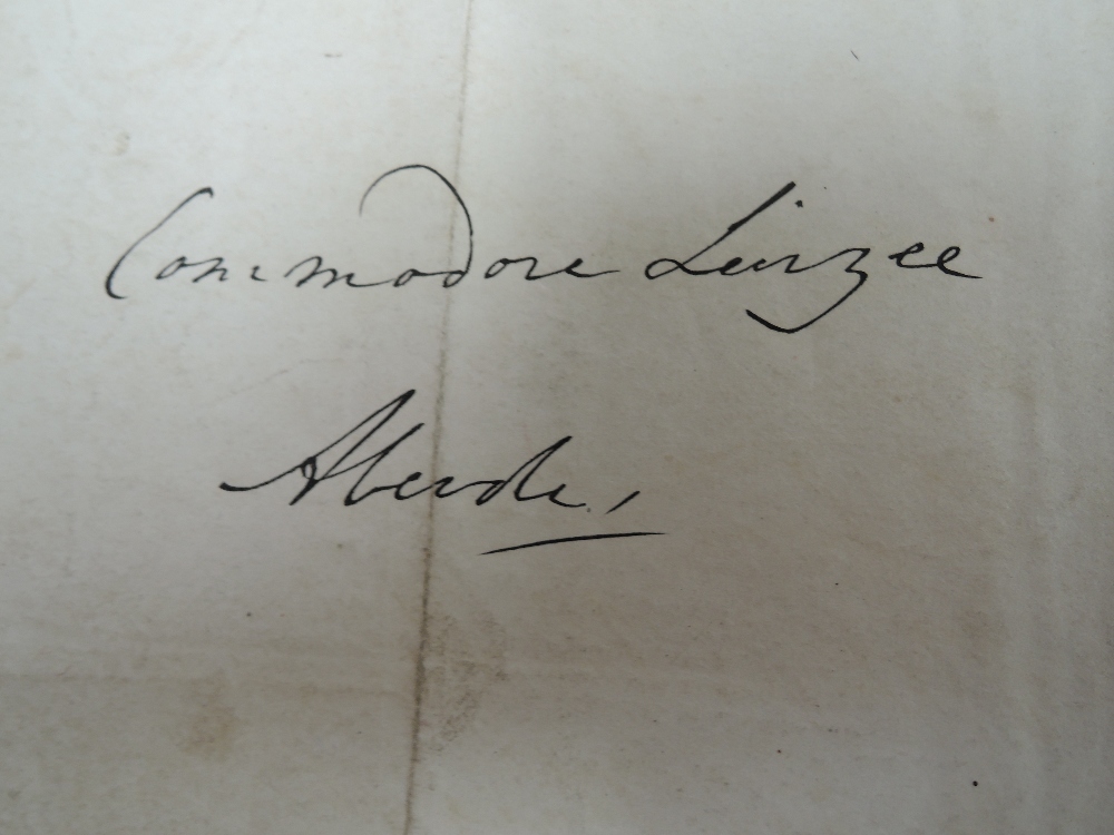 A Letter signed by Horatio Nelson (1758-1805), the letter is to a Commodore ordering (HMS) Agamemnon - Image 5 of 10