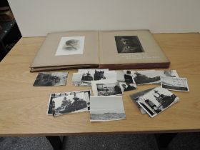 A collection of black & white Military Photographs loose and in album, loose are mainly Naval and