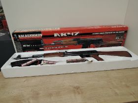 A Cybergun SA France Air Soft Kalashnikov AK47 model, made in China, 6mm BB, in original box, with