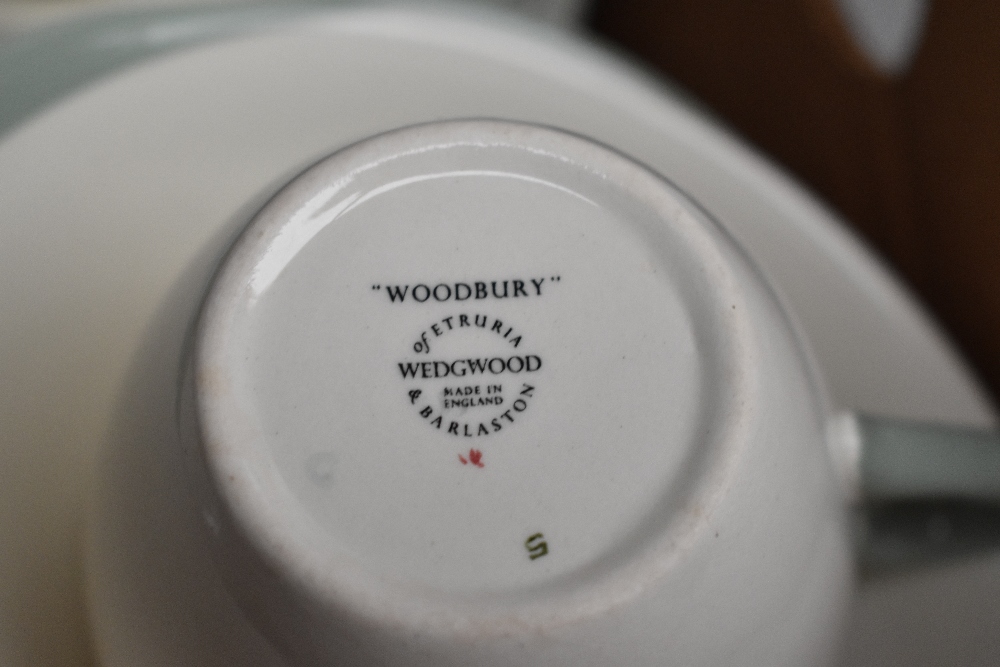 A quantity of Wedgwood Woodbury patterned tableware, comprising teacups and saucers, toast rack, - Image 3 of 3