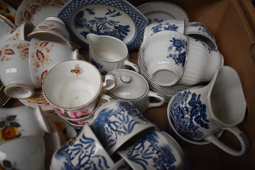 A selection of assorted part tea services in a myriad of colours.