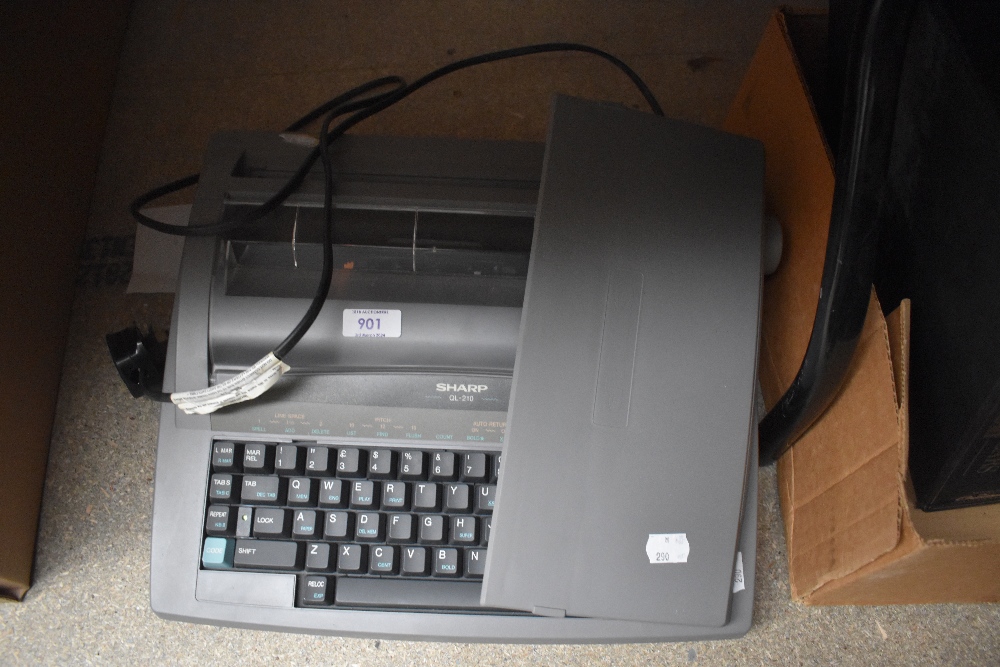 A Sharp QL210 vintage electronic typewriter