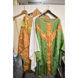 A collection of vintage Catholic Priests vestments.