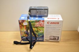 A boxed Canon Powershot S40