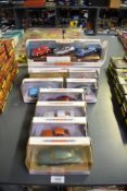 Fourteen Matchbox Dinky die-casts including sets DY902 Classic British Sports Car Series I and DY903