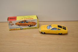 A Dinky die-cast, 352 Ed Straker's Car, yellow withy light blue interior, instruction leaflet