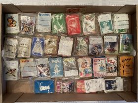A box of vintage Playing Cards, all Pepys and all incomplete include Muffin, Peter the Wolf,