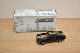 A Brooklin Model 1:43 scale die-cast, BRK 124X 1966 Ford Mustang GT 350-H, black, damage to paint