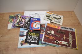 Sixteen Toy Catalogues and Books, Corgi 1970, 1976 missing front cover, 1977, 1979, 1981 x2, 1985,