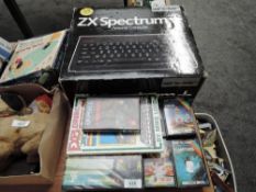A Sinclair ZX Spectrum Personal Computer in original box along with games including Pinball