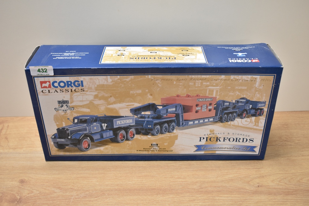 A Corgi Classics 1:50 scale Limited Edition die-cast, 55201 Pickfords Diamond T Ballast (x2) with 24