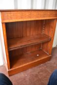 A reproduction Regency style mahogany bookshelf , dimensions approx. W84 D32 H95cm)
