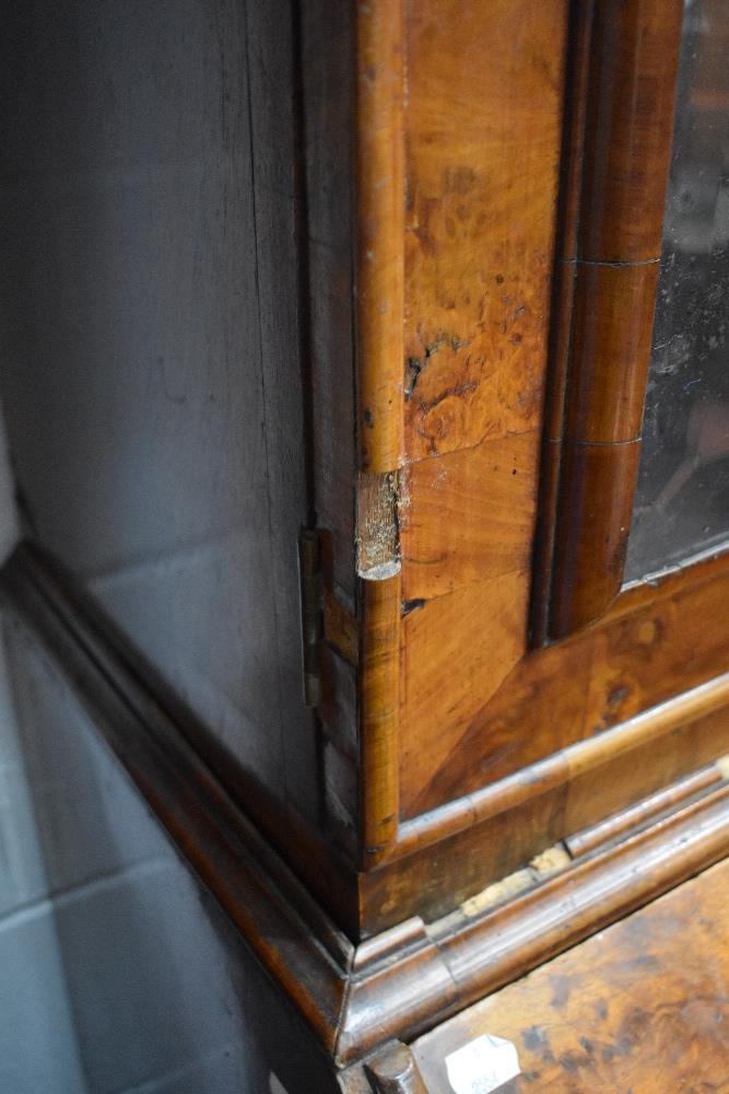 A fine Queen Anne walnut bureau , having double arch topped, Italian style mirrored panels to doors, - Image 19 of 19