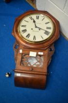 A 19th Century mahogany cased wall clock , dial named for J Rawson, Penrith