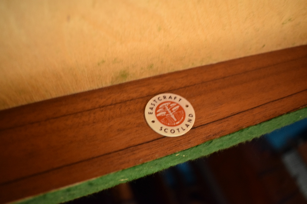 A vintage teak fold over tea trolley, width card table top, labelled Eastcraft , similar to - Image 4 of 4