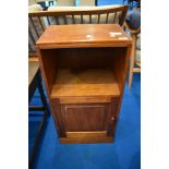 A vintage bedside cabinet