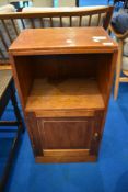 A vintage bedside cabinet