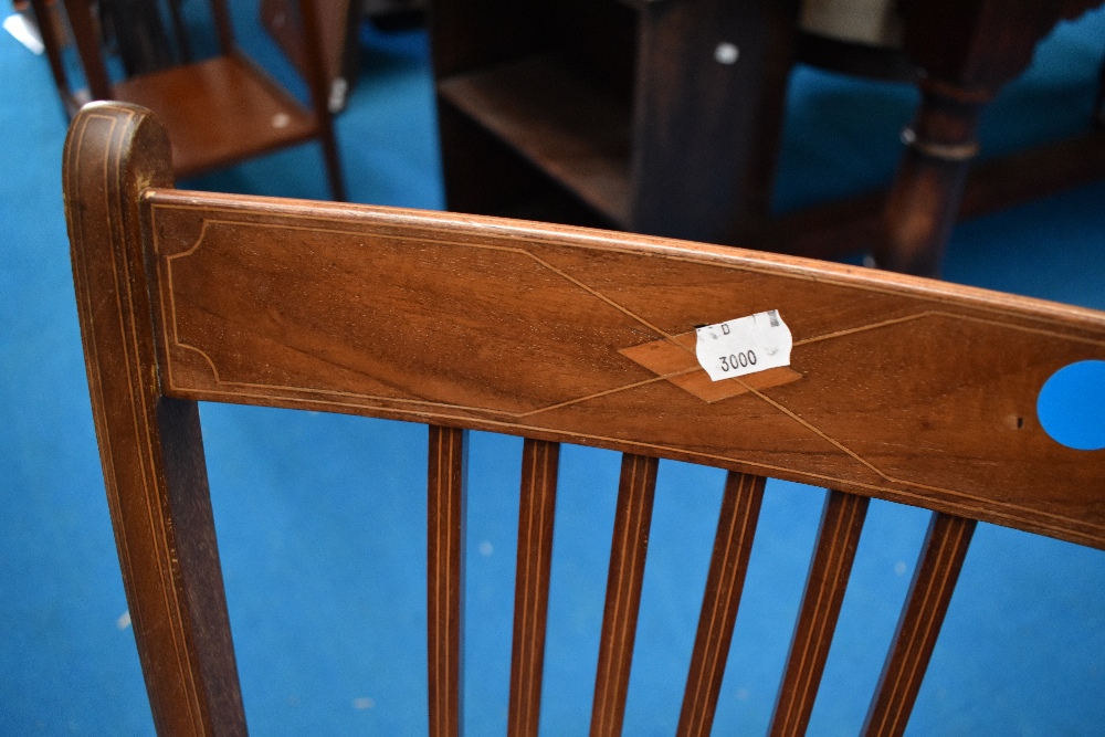 An Edwardian mahogany carver chair - Image 2 of 3