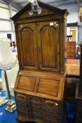 A nice quality reproduction bureau bookcase , labelled Drexel Heritage, dimensions approx. H224