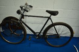 A vintage gents bicycle circa 1960, three speed gears
