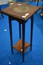 A late 19th or early 20t Century oak plant stand, height approx. 90cm