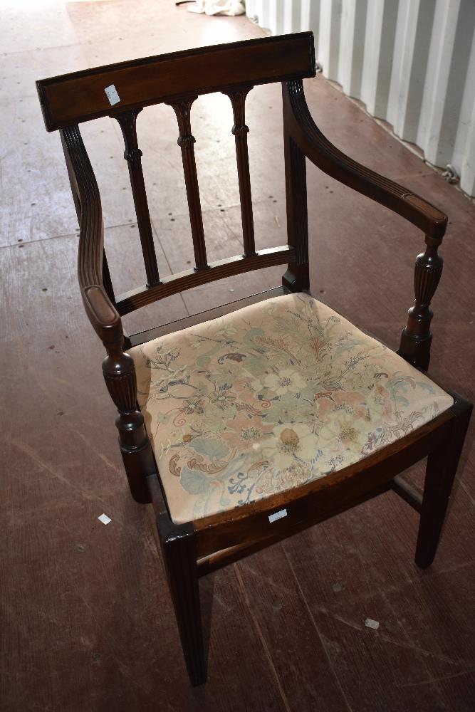 A Regency design mahogany carver chair