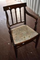 A Regency design mahogany carver chair