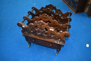 A 19th Century rosewood Canterbury