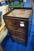 A 19th Century and later mahogany office or bedroom narrow chest , dimensions approx. H77 W37 D37cm