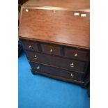 A vintage stag mahogany bureau