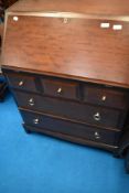 A vintage stag mahogany bureau