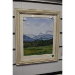 *Local Interest - 20th Century British School, watercolour, 'Langdale Pikes from Elterwater', Lake