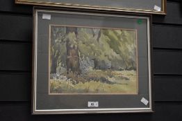 19th/20th Century School, an assorted group of framed watercolour paintings, to comprise a river