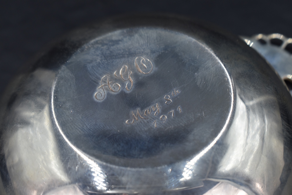 A George VI silver quaich, of traditional design with stylised scroll and pierced shell design - Image 3 of 5