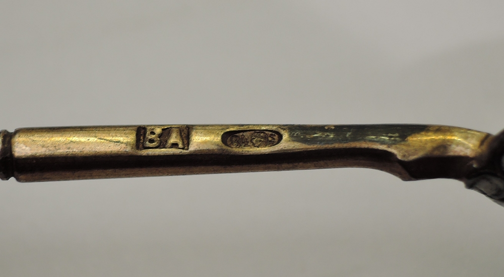 A group of five late 19th/early 20th century Russian enamelled gilt metal spoons, the tear-drop - Image 2 of 4