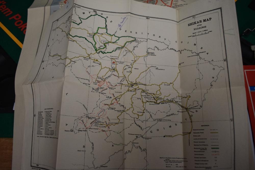 A collection of maps, including map of the Western Railway, road map of India and other Indian - Bild 5 aus 5