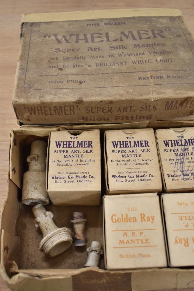 Two boxes of vintage pipe gas lamp mantles by The Whelmer - Image 3 of 3