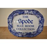 A 20th Century Spode blue and white Blue Room Collection ashette, measuring 36cm long